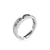 Open Ring for Men, Assorted Silver-Tone and Black Skull, Snake, Feather and Textured Band Designs