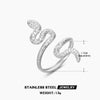 Snake Ring, Stainless Steel with Textured or Polished Finish, Gold-Tone or Silver-Tone, 25 Styles