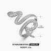 Snake Ring, Stainless Steel with Textured or Polished Finish, Gold-Tone or Silver-Tone, 25 Styles