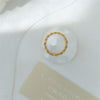 Twist Stacking Ring for Women, Slim Gold-Tone Rope-Detail Band, Sizes 5-10