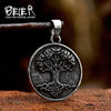 Tree of Life Pendant, Vintage-Inspired Stainless Steel Openwork Design, Pendant Only - Single pendant