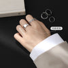 Open Ring for Women, Silver-Tone Plain, Chain-Link and Double-Loop Band Designs