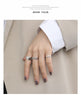 Open Ring for Women, Silver-Tone Plain, Chain-Link and Double-Loop Band Designs