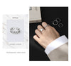 Open Ring for Women, Silver-Tone Plain, Chain-Link and Double-Loop Band Designs