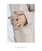 Open Ring for Women, Silver-Tone Plain, Chain-Link and Double-Loop Band Designs