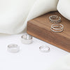 Open Ring for Women, Silver-Tone Plain, Chain-Link and Double-Loop Band Designs