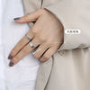 Open Ring for Women, Silver-Tone Plain, Chain-Link and Double-Loop Band Designs