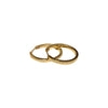 Slim Circle Hoop Earrings for Women, Minimalist Round Design in Gold-Tone or Silver-Tone Finish - Product view 5