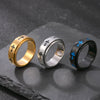 Cross Pattern Band Ring, Stainless Steel, Silver-Tone, Gold-Tone or Black, Sizes 7-12
