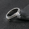 Cross Pattern Band Ring, Stainless Steel, Silver-Tone, Gold-Tone or Black, Sizes 7-12