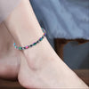 Magnetic Beaded Anklet or Bracelet, Black Stone-Style Beads in Three Design Options - Product view 3
