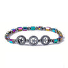 Magnetic Beaded Anklet or Bracelet, Black Stone-Style Beads in Three Design Options - A