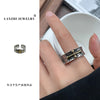 Vintage-Style Open Ring, Silver-Tone Band with Gold-Tone Eye or Cross Design
