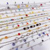 Copper Anklet or Bracelet, Mixed-Color Bead and Charm Designs, One Randomly Selected Piece - Mixed multi-color anklet bracelet, random one price