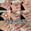 Open Rings for Women, Silver-Tone Alloy Bands in Assorted Geometric Designs - Product view 1