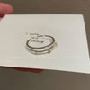 Open Rings for Women, Silver-Tone Alloy Bands in Assorted Geometric Designs - 0631