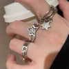 Open Rings for Women, Silver-Tone Alloy Bands in Assorted Geometric Designs - Product view 2