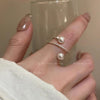 Open Rings for Women, Silver-Tone Alloy Bands in Assorted Geometric Designs - 0560