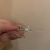 Open Rings for Women, Silver-Tone Alloy Bands in Assorted Geometric Designs - 0462