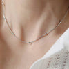 Adjustable Chain Necklaces for Women, Alloy Clavicle Chains with Geometric and Charm Design Options - YR-5067#5
