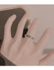 Coin-Motif Open Ring, Linked Round Cutout Band in Gold-Tone or Silver-Tone Finish