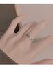 Coin-Motif Open Ring, Linked Round Cutout Band in Gold-Tone or Silver-Tone Finish