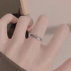 Coin-Motif Open Ring, Linked Round Cutout Band in Gold-Tone or Silver-Tone Finish