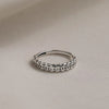 Coin-Motif Open Ring, Linked Round Cutout Band in Gold-Tone or Silver-Tone Finish