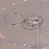 Slim Stacking Ring Set, Stainless Steel with Smooth Bands, Gold or Silver-Tone, 5 Pieces