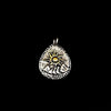Sun and Moon Pendant, Vintage Distressed Design, Pendant Only or with 60 cm O-Chain - Single Pendant