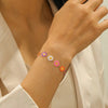 Daisy Bracelets and Necklaces for Women, Alloy Floral Chains in White or Multicolor Designs - Colorful Flower Bracelet