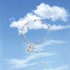 Dumbbell Bracelet, Die-Cast Metal Design with Square Plate Detail, Two Style Options - Product view 4