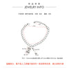 Dumbbell Bracelet, Die-Cast Metal Design with Square Plate Detail, Two Style Options - Product view 5