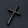 Smooth Cross Pendant, Titanium Steel Design in Steel, Black or Gold Tone, Pendant Only or with 60 cm Chain - Product view 4