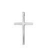 Smooth Cross Pendant, Titanium Steel Design in Steel, Black or Gold Tone, Pendant Only or with 60 cm Chain - Steel pendant