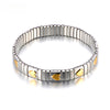 316L Stainless Steel CZ Crystal Elasticity Chain Bracelets For Women Gold Plated Jewelry - Image 1