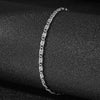 Fine Chain Bracelet for Women, Gold-Tone Stainless Steel Links in Two Geometric Design Options - C6366
