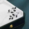 Leaf Branch Ring, Copper with Colored Accents and Adjustable Opening, 5 Color Combinations