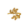 Leaf Branch Ring, Copper with Colored Accents and Adjustable Opening, 5 Color Combinations