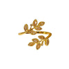 Leaf Branch Ring, Copper with Colored Accents and Adjustable Opening, 5 Color Combinations