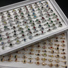 Adjustable Ring Sets for Women, Alloy Heart and Bow Designs in Gold-Tone or Silver-Tone Finish - Product view 1