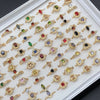 Adjustable Ring Sets for Women, Alloy Heart and Bow Designs in Gold-Tone or Silver-Tone Finish - Product view 2