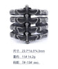 Ribcage Ring for Men, Antique Silver-Tone Skeletal Open Band