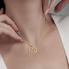 Lotus Pendant Necklace for Women, Stainless Steel Floral Design in Gold, Silver or Rose Gold Tone - Product view 1
