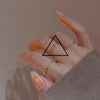 Slim Stacking Ring, Copper with Heart, Clear Accent or Plain Band Design, Gold or Silver-Tone, Adjustable