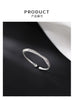 Twist Ring, Silver-Tone Copper with Clear Accents, Slim Adjustable Open Band