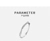 Twist Ring, Silver-Tone Copper with Clear Accents, Slim Adjustable Open Band