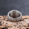 Tree of Life Signet Ring, Stainless Steel with Openwork Branch Sides, Sizes 7-13