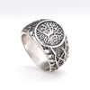 Tree of Life Signet Ring, Stainless Steel with Openwork Branch Sides, Sizes 7-13