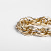 Chunky Twist Chain Necklace for Women, Lightweight Aluminum Links in Gold or Silver Tone - Product view 4
